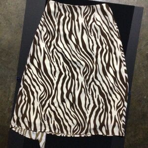 Petite Studio Brown & Cream Skirt